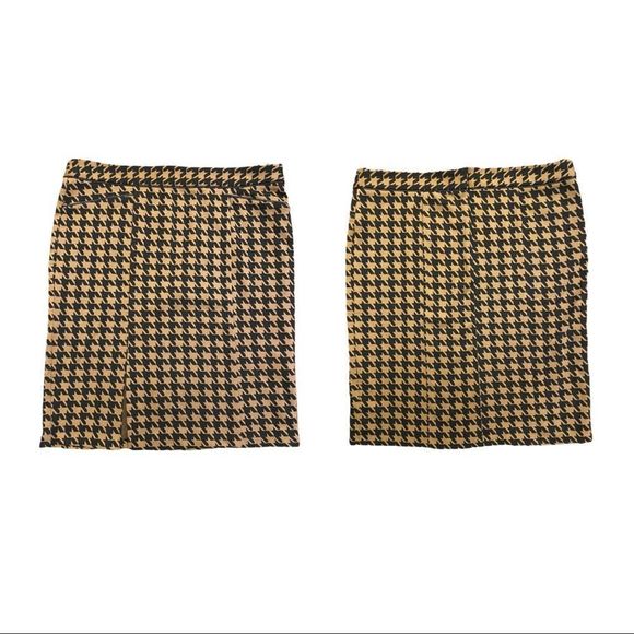 houndstooth skirt•89th & madison straight slight stretch designer jersey - Picture 2 of 5